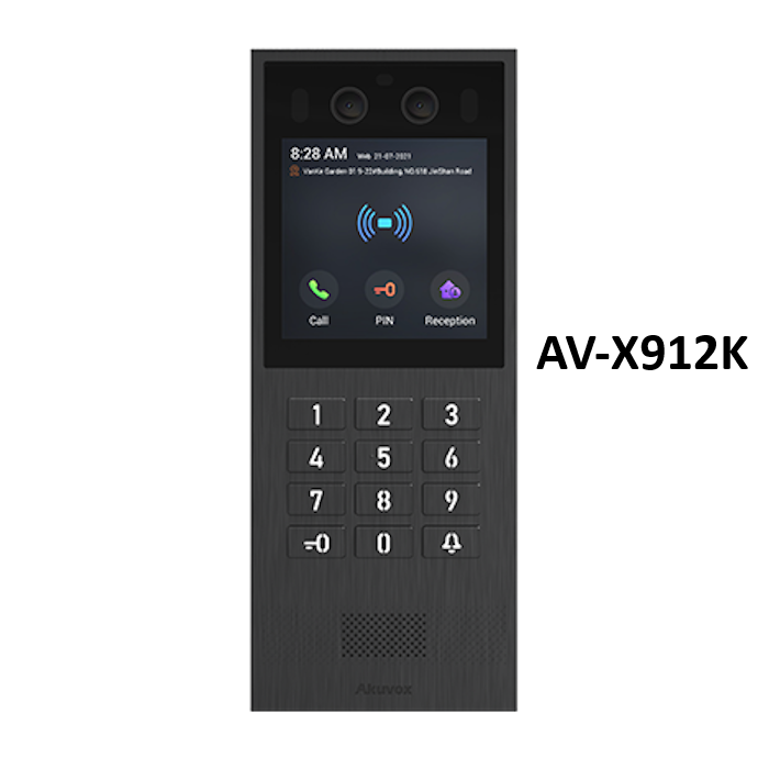 Akuvox AV-X912K Akuvox Vandal-Resistant Gate/Door Intercom for High-end Buildings – Akuvox Intercoms | ACP Online