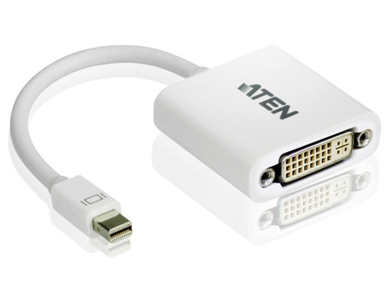 Aten VanCryst MiniDisplayPort Mini DisplayPort to DVI Adapter – Audio | ACP Online