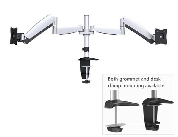 Brateck Counter Balance Dual LCD Monitor Arm Table Stand VESA 75/100mm 24inch – Audio | ACP Online
