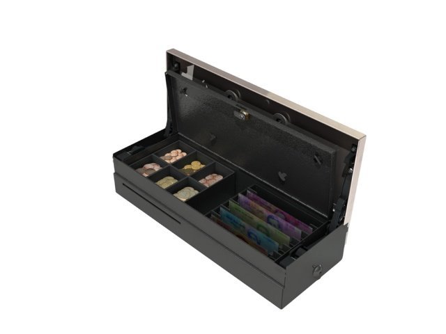 CASH BASES FLIPTOP EPSON RJ11 BLK – POS | ACP Online