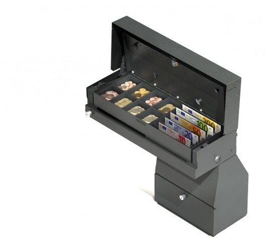 CASH BASES FLIPTOP SECURE DROP BOX INT SKIMMER BLK – POS | ACP Online
