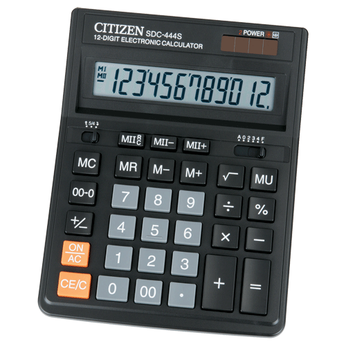 Citizen SDC-444 Large Desktop Calculator – POS | ACP Online