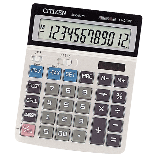 Citizen SDC-8975 Large Desktop Calculator – POS | ACP Online