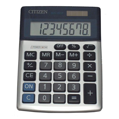 Citizen SDC-9008 Desktop Calculator – POS | ACP Online