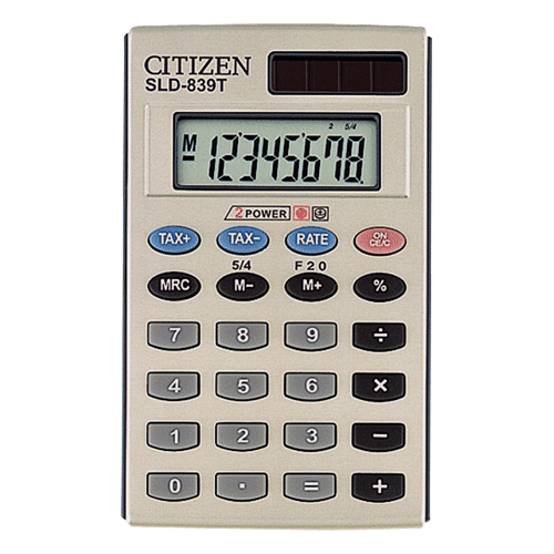 Citizen SLD-839T Pocket Calculator – POS | ACP Online