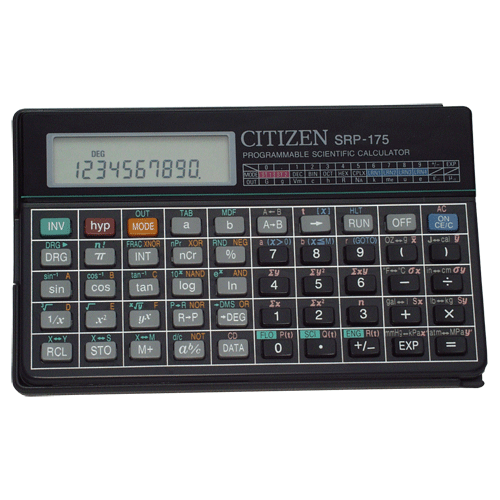 Citizen SRP-175 Programmable Scientific Calculator – POS | ACP Online
