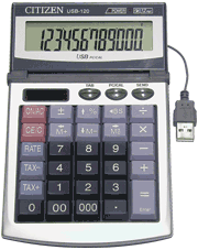 Citizen USB-120 Desktop Calculator – POS | ACP Online