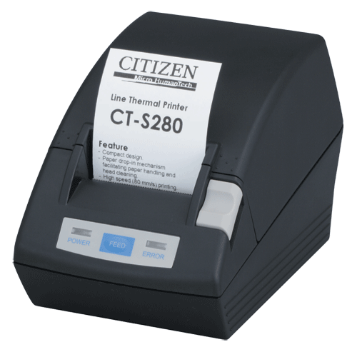 CT-S280P 2" Thermal PrinParater Parallel interface Black – Logging/Panel Printers | ACP Online
