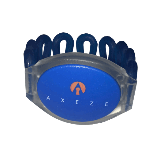 Curly Wristband Tag Blue 134.2 KHz – RFID & Access Control | ACP Online