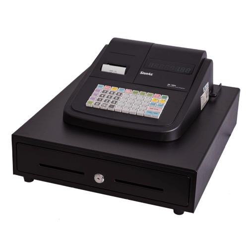 Sam4s ER-180U Basic Cash Register with Th Pr Large Drawer – Basic ECR | ACP Online