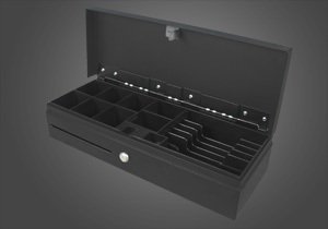 MAKEN FT-460 Flip Lid Cash Drawer 460(w)x170(d)x100(h) S/Steel 24 Volt – POS | ACP Online