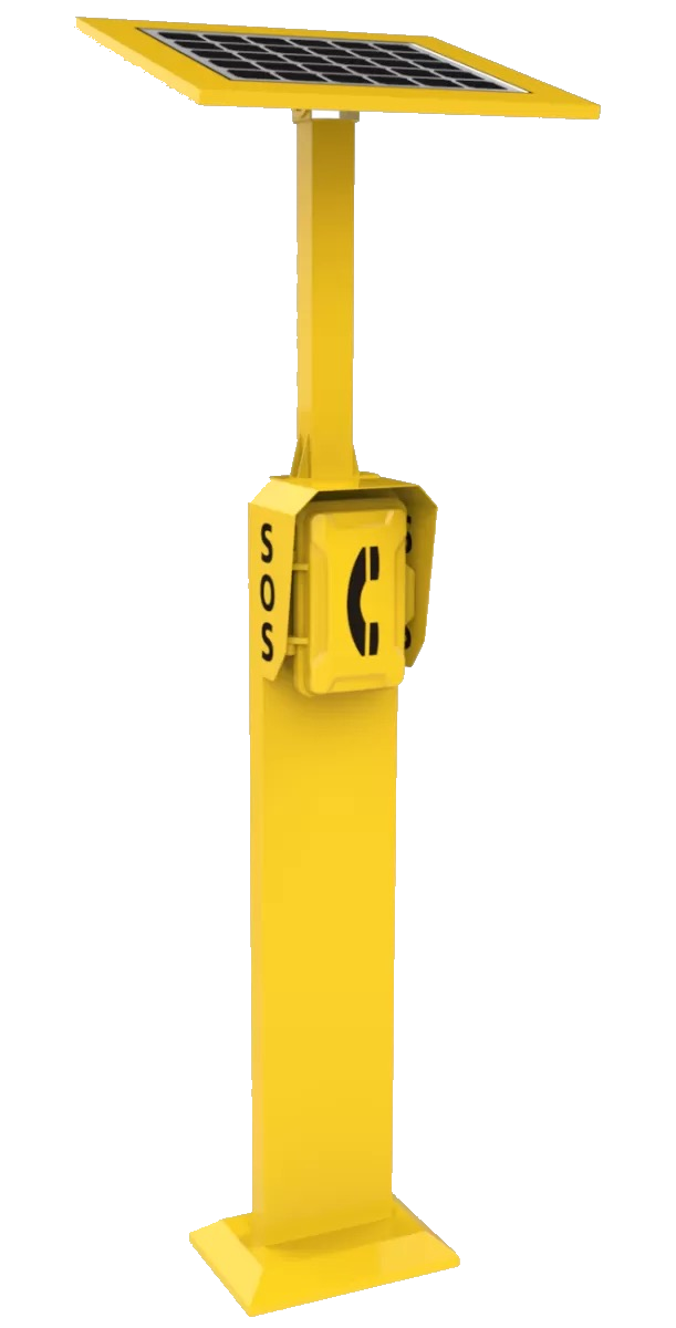 jr-tech JR-101-CB-4G LTE Pillar telephone with solar, battery and Controller – JR Tech | ACP Online