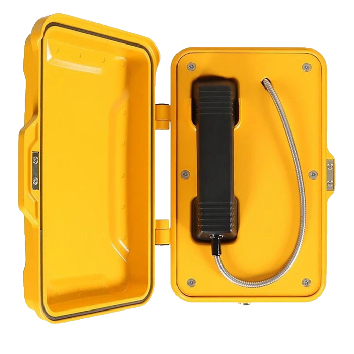 jr-tech JR-101-CB-A Weatherproof Analogue Telephone Armoured Cord Handset – JR Tech | ACP Online