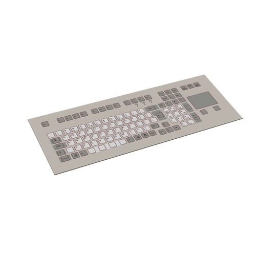 Tipro K-Line Panel mount Keyb with touchpad PS RS – Industrial Keyboards | ACP Online