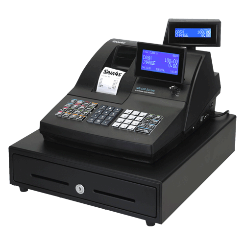 Sam4s NR-520 2-station Thermal ECR Raised Keyboard – Mid Range ECR | ACP Online