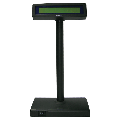 Pole Display PD300 2x20 LCD with Stand & PS USB Blk – Pole Displays | ACP Online