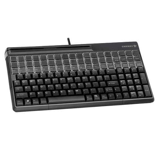 SPOS 61510 QWERTY Keyb MSR USB Black – POS Prog. Qwerty Keyboard | ACP Online
