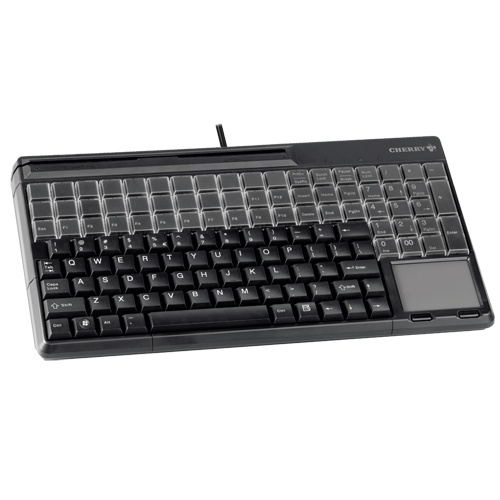 SPOS 61511 QWERTY Keyb MSR touchp USB Black – POS Prog. Qwerty Keyboard | ACP Online