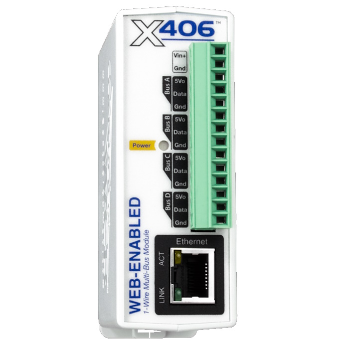 control-web Web-Enabled 1-Wire Bus Module 64 Temp-Ch 9-28Vdc – Control by Web | ACP Online