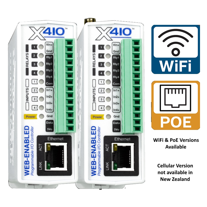 Web Enabled PoE Adv Logic Controller 4 Relays 4 In – Control by Web | ACP Online