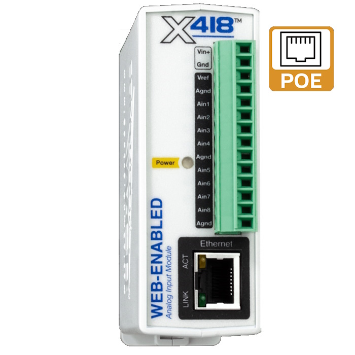 control-web Analogue Input Module 8 Inputs PoE – Control by Web | ACP Online