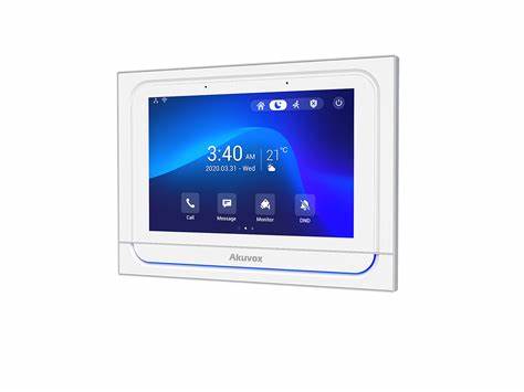 Akuvox X933W-W Akuvox Luxury Indoor Monitor White with WiFi – Akuvox Intercoms | ACP Online