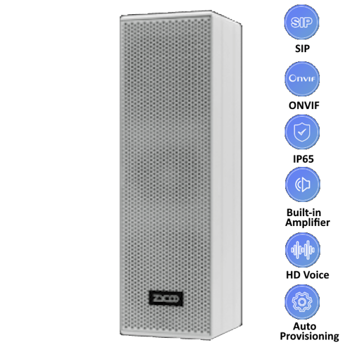 Zycoo SIP Network Column Speaker PoE+ or 24Vdc – Audio | ACP Online