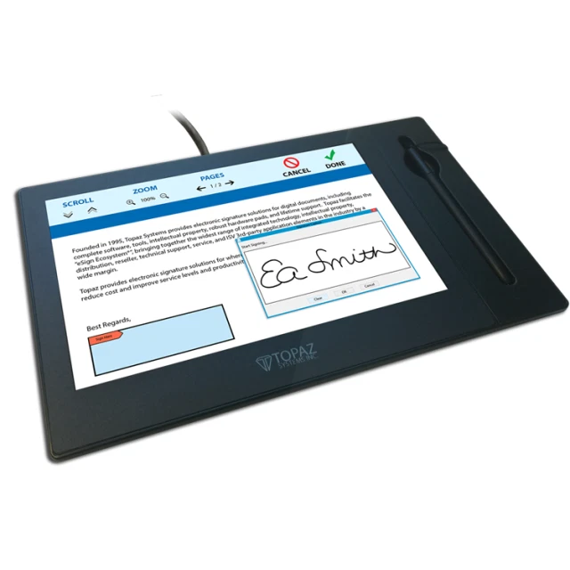 Topaz Systems Inc Topaz Gemview 10 inch Display-TD-LBK101VA-USB-R – POS | ACP Online