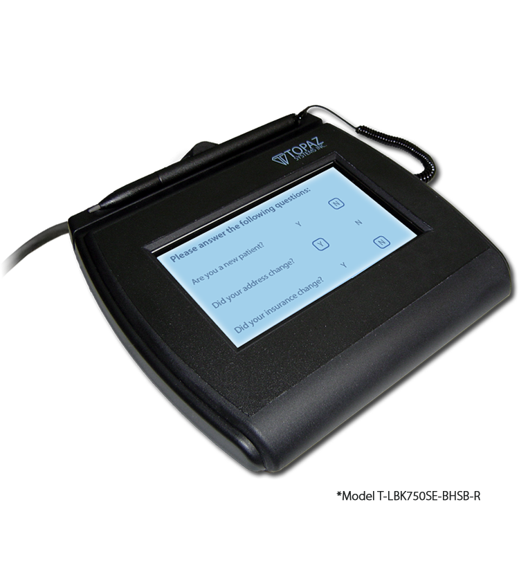 Topaz Systems Inc Topaz SigLite SL LCD 4X3 HID-USB Backlit SE-T-LBK750SE-BHSB-R – POS | ACP Online