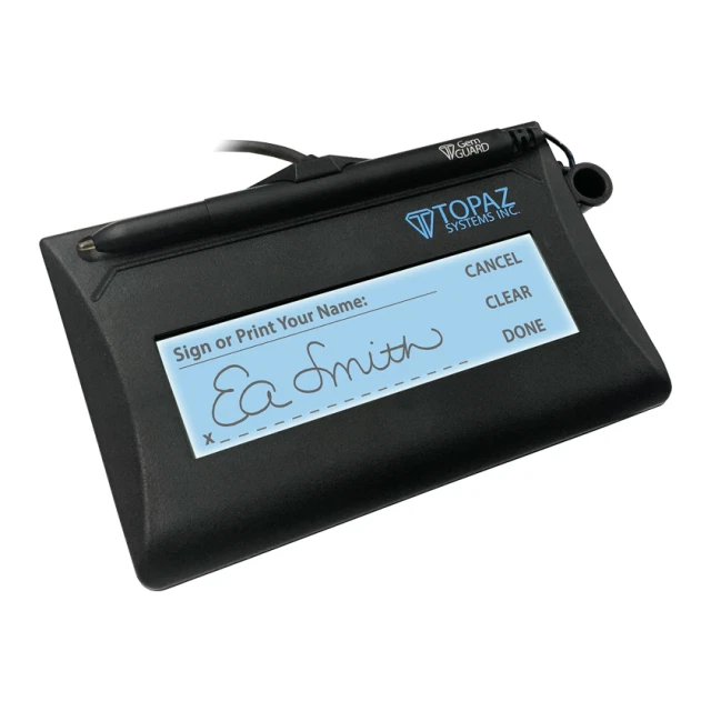 Topaz Systems Inc Topaz Siglite 1x5 Bluetooth LCD Backlit-T-LBK460-BT2-R – POS | ACP Online