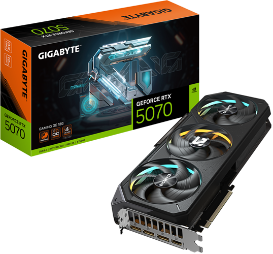 Gigabyte GV-N5070 Gaming OC-12GD RTX5070 12GB PCIE Graphics Card – Graphics Cards | ACP Online