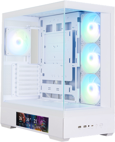 Zalman P40 PRISM DS White ATX Tower Case – Cases - OEM PC | ACP Online