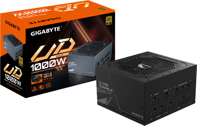 Gigabyte GP-UD1000GM 1000W ATX Gold Full Modular PSU 10yr wty – Power Supplies | ACP Online