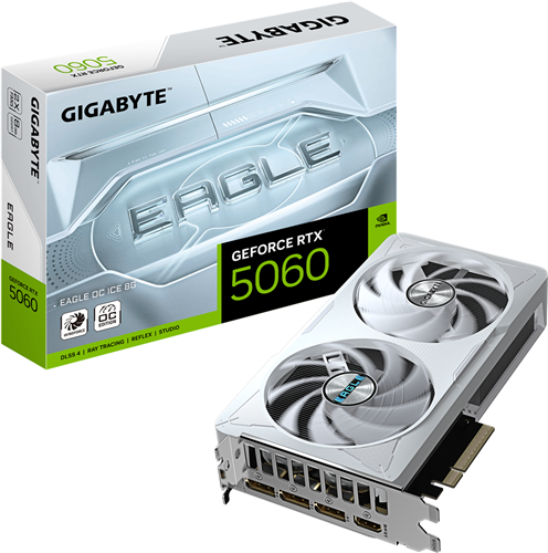 Gigabyte GV-N5060EAGLEOC ICE-8GD RTX5060 8GD PCIE Graphics Card – Graphics Cards | ACP Online