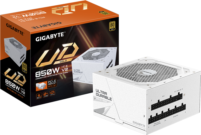Gigabyte GP-UD850GM ICE 850W ATX Gold Full Modular PSU 10yr wty – Power Supplies | ACP Online