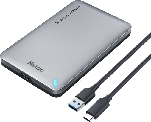 Netac WH12 SATA USB 3.1 2.5" External HDD Enclosure – Drives - Enclosures | ACP Online