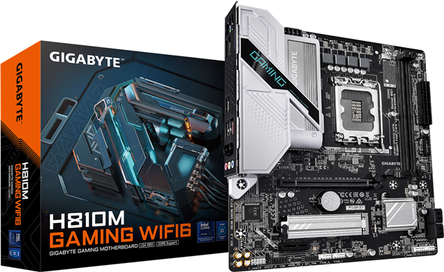 Gigabyte H810M Gaming WiFi6 DDR5 mATX LGA1851 Motherboard – Motherboards | ACP Online