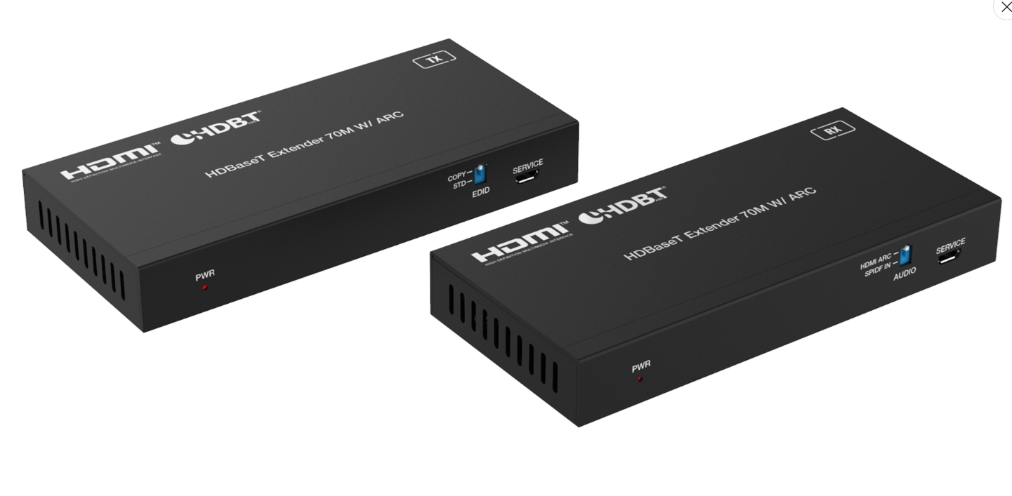 Arco 18Gbps HDMI over HDBase T Extender with ARC/Bi-directional IR (70m) – (ARC-EHB70ARC) – Arco | ACP Online