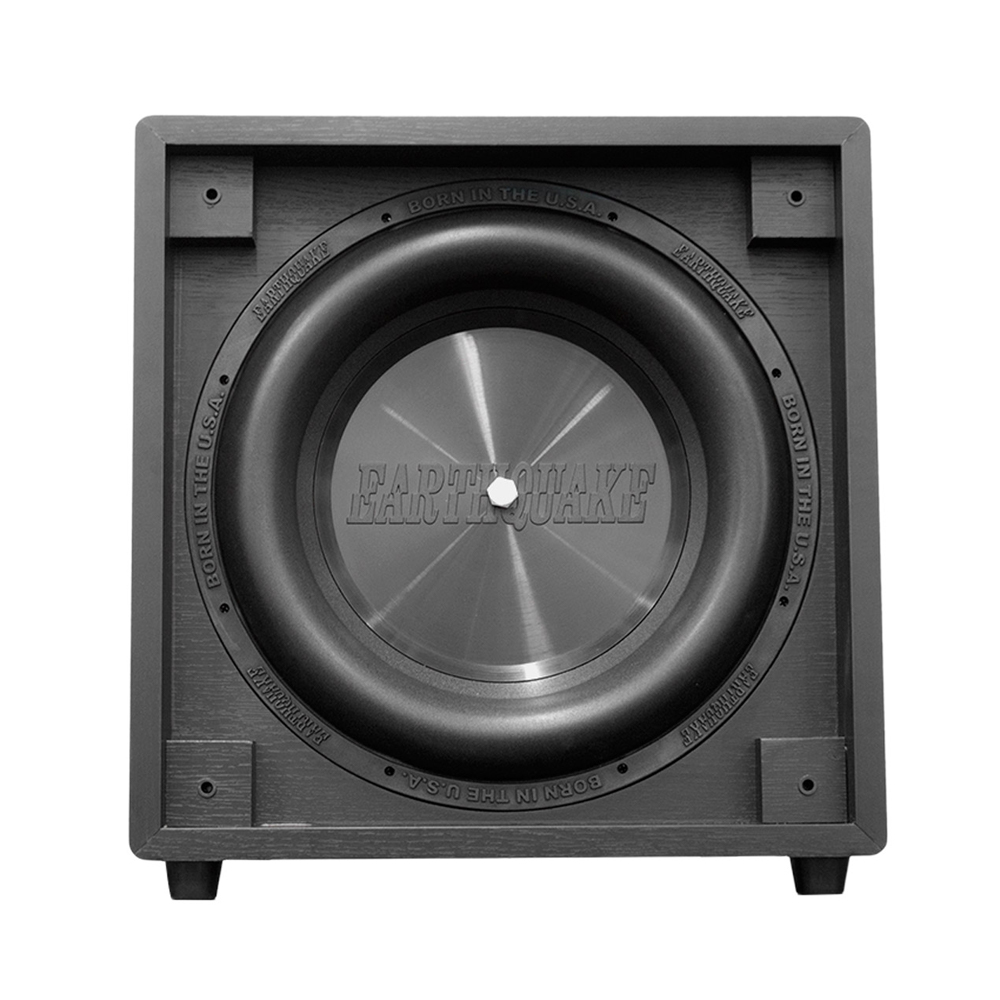Earthquake-Sound Earthquake Sound POWERED SUB., Rounded Edges Enclosure, SLAPS PASSIVE, BLACK ASH – Earthquake Sound | ACP Online