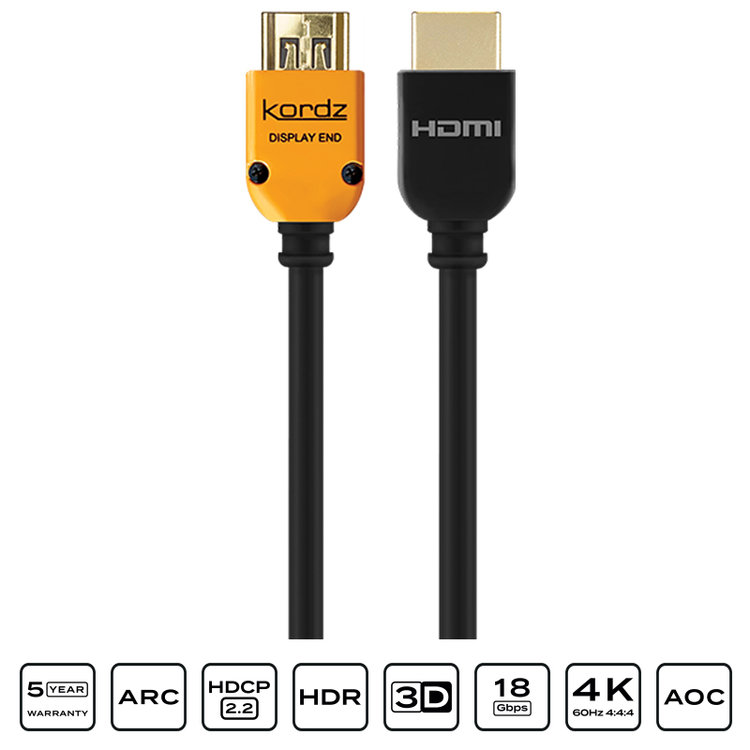 Russound Active Optical HDMI Cable PRS3 CP Series , 4K UHD 18Gbps – Kordz – HDMI | ACP Online