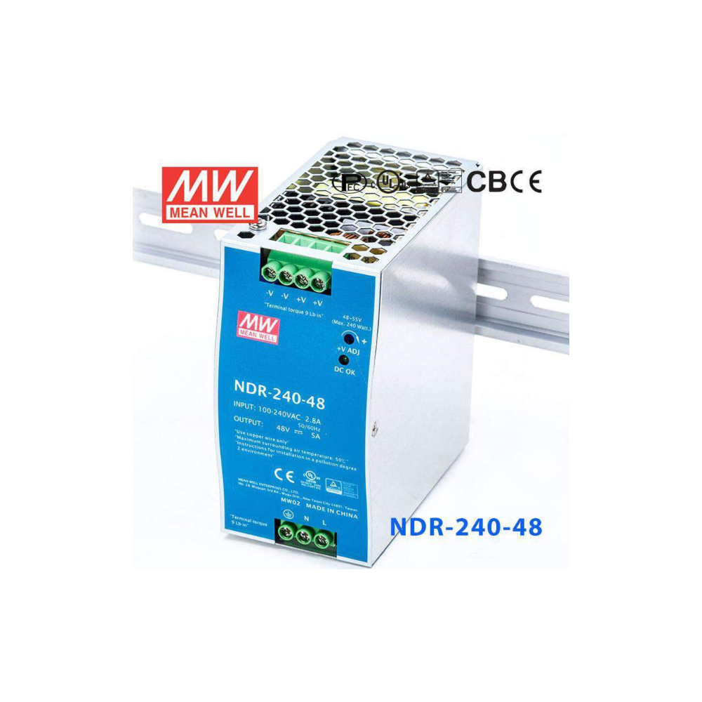 Mean Well NDR-240-48 – Batteries | ACP Online