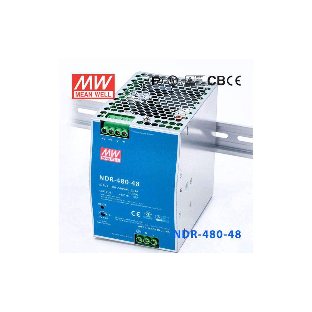 Mean Well NDR-480-48 – Batteries | ACP Online