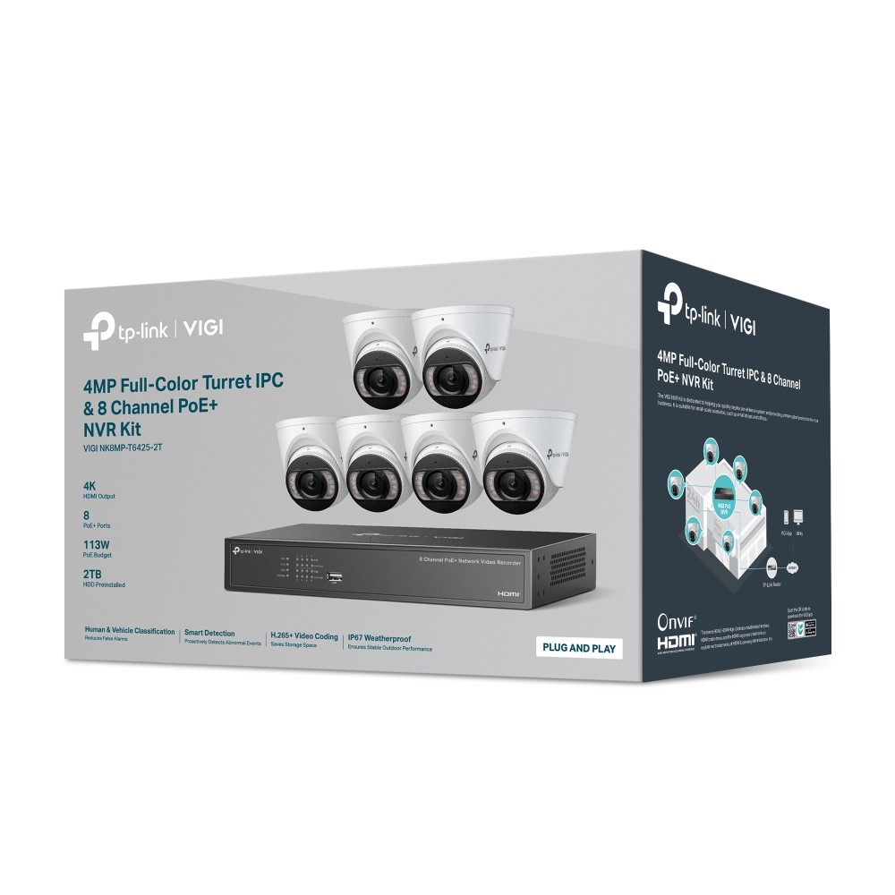 TP-Link VIGI NK8MP-T6425-2T – CCTV / Surveillance | ACP Online