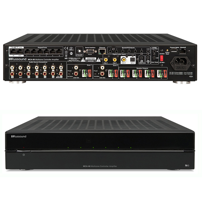 Russound Multizone Controller Amplifier 6 Source 6 Zone MCA-66 – Amplifiers | ACP Online