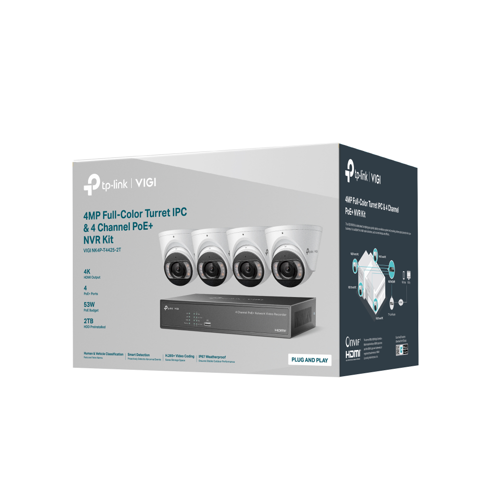 TP-Link VIGI NK4P-T4425-2T – CCTV / Surveillance | ACP Online