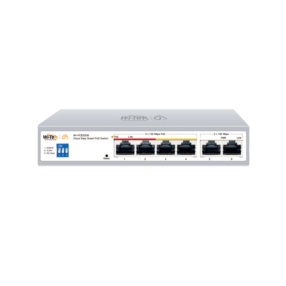 Wi-Tek WI-PCES206 – Cloud Managed PoE Switches | ACP Online
