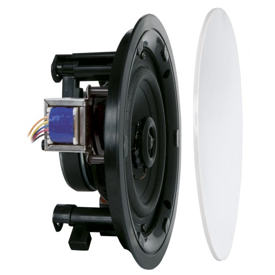 Russound 2-way in-ceiling LS, flatline, 100V, 2,5-5-10-20W, white (FL501T) – ArtSound – ArtSound | ACP Online